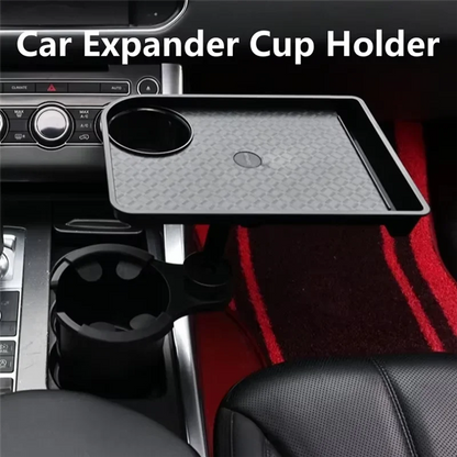 Plateau porte-gobelet universel pour voiture de haute qualité - 360 °     Organisateur rotatif réglable à double tasse