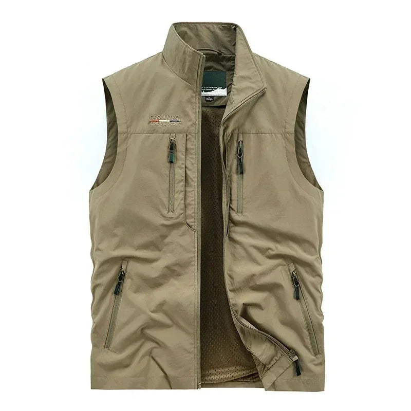 Veste sans manches pour hommes, gilet d'été pour Cargo, escalade, chasse, photographe en plein air, pêche, Camping, vêtements de travail, 2024