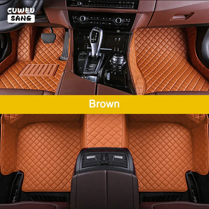 CUWEUSANG tapis de sol de voiture personnalisé pour BYD Atto 3 joint de dauphin F0 F3 F6 E6 G3 G6 S6 chanson Qin Auto tapis pied Coche accessoire