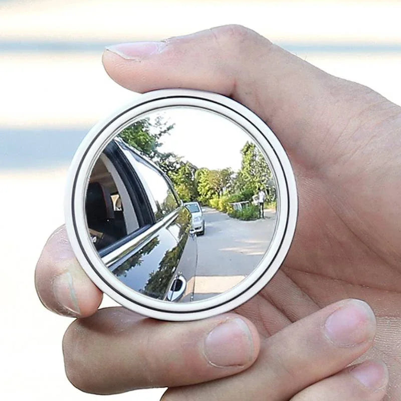 Rétroviseur Convexe à Cadre Rond pour Angle Mort, Accessoire de Voiture, Résistant à 360, Réglable et Transparent, 2 Pièces