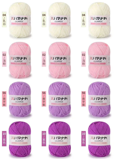 12 pièces 300g fil de lait fait à la main grossier bricolage tissage boule de fil pour pull chapeau écharpe et autres vêtements doux Crochet fil à tricoter