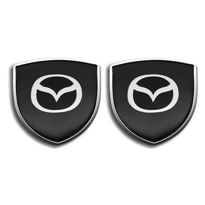 Autocollant de décoration de coffre de carrosserie de style voiture, emblème en métal 3D, Mazda CX5, MX, CX30, Angksela, Atez, MPE, CX3, 2017, Atenza 4, 1 ensemble, 2 ensembles