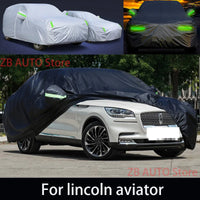 Pour lincoln aviateur Protection extérieure bâches de voiture complètes couverture de neige pare-soleil étanche à la poussière accessoires extérieurs de voiture