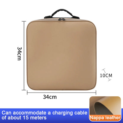 Boîte de rangement pour câble de recharge de voiture électrique compatible avec LYNK&CO 01 02 Z10 Z20 03 05 06 07 08 09 900 Câbles de charge de véhicule électrique Sac de transport