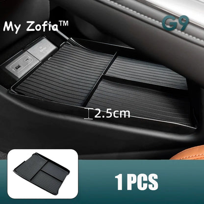 Boîte de rangement d'accoudoir de voiture pour Xpeng XiaoPeng G9, console centrale, évalué, conteneur, ABS, accessoires de coussin, 2023, 2024, 2025