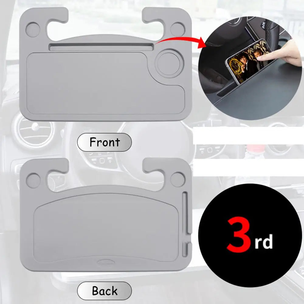 Support de bureau pour ordinateur portable de voiture, manger du travail, volant de voiture, support de Table à manger, boisson, plateau de nourriture et de café, multifonction