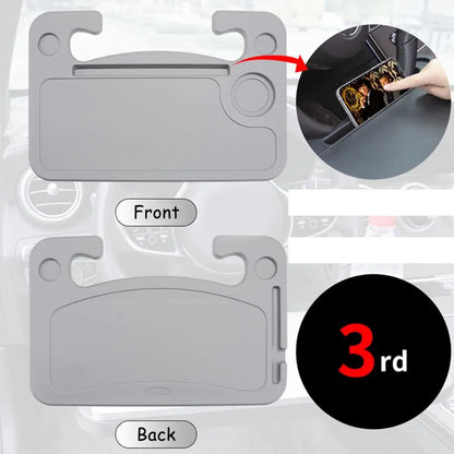 Support de bureau pour ordinateur portable de voiture, manger du travail, volant de voiture, support de Table à manger, boisson, plateau de nourriture et de café, multifonction