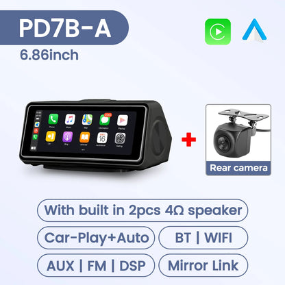 6.86 "/10.26'' contrôle Central universel écran tactile intelligent Support sans fil Carplay Android Auto BT WIFI SD AUX caméra de recul