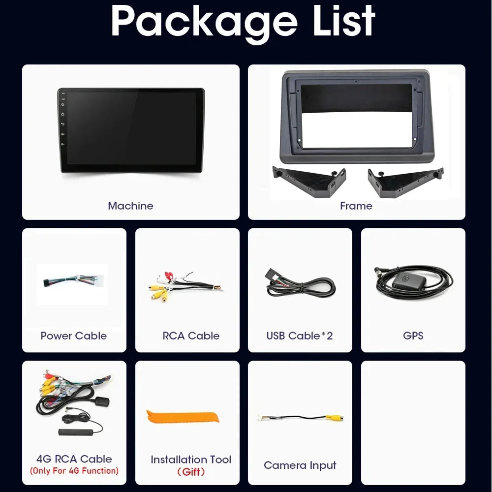 Autoradio Android pour Mitsubishi Pajero 2, V30, V40, V20, 1991-2004, 4G, WIFI, lecteur de limitation, GPS, CarPlay sans fil