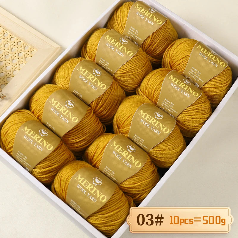 500 g de fil de laine d'alpaga mi-fin 212 de haute qualité, adapté au tricot de pulls, d'écharpes et de chapeaux, 10 écheveaux/paquet
