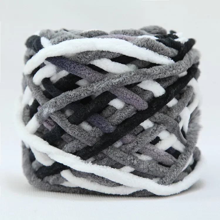 Fil à tricoter Chenille 100g/boule, ligne de bande de glace douce, fil de coton, fil de laine pour bricolage, écharpe à tricoter à la main, laine épaisse, vente en gros
