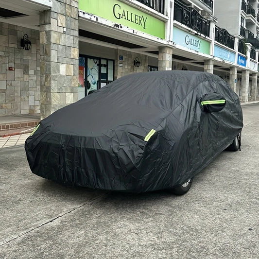 Couverture de voiture Protection extérieure extérieur soleil neige UV couvre SUV berline Auto parasol anti-poussière étanche noir argent
