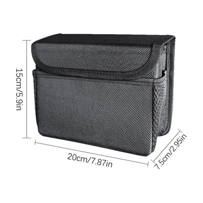 Poubelle automatique pliable avec couvercle magnétique, sac de rangement pour siège arrière de voiture, évaluation Leak-Verde
