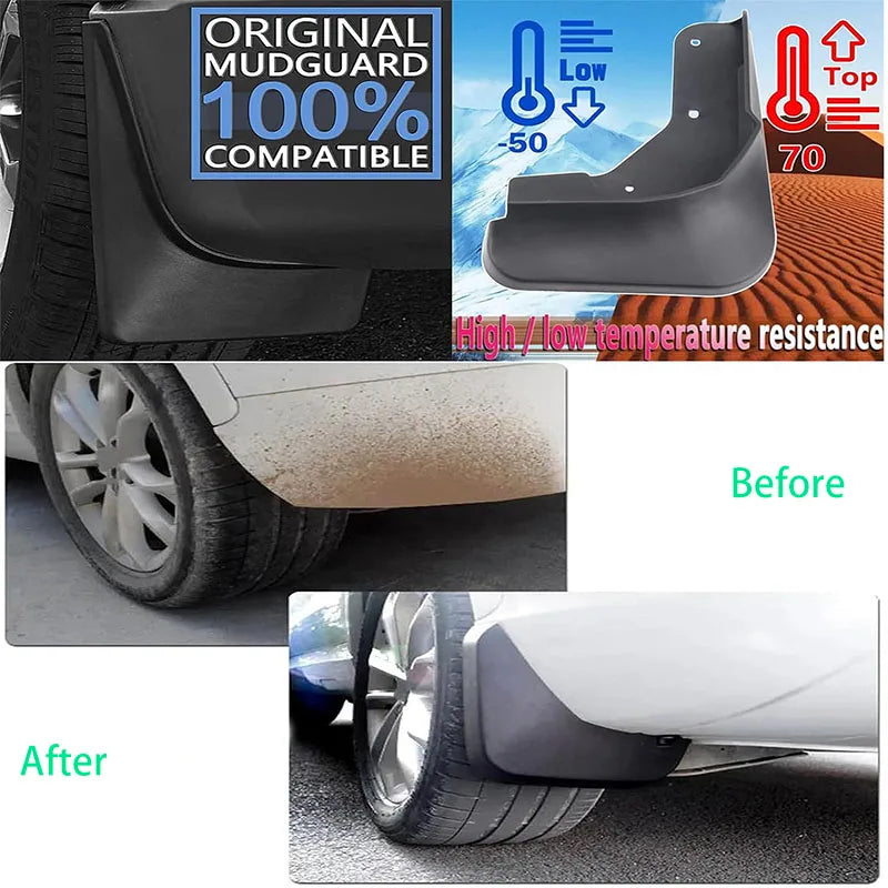 Garde-boue pour BYD Atto 3 Yuan Plus EV 2022 2023 2024, pièces de roue avant et arrière de voiture, accessoires de garde-boue