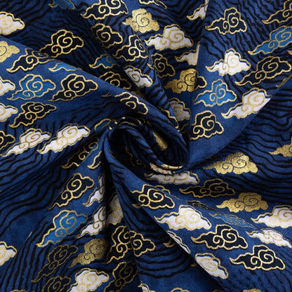 Tissu bronzé Kimono japonais 50x145cm, tissu en coton imprimé fleurs de cerisier Sushi, matériaux de bricolage, accessoires de Patchwork pour la couture