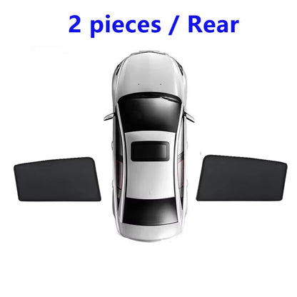 Visière de voiture en maille pour Geely Lynk & Co 02 MK2 Z20 E335 2024 ~ 2026, pare-soleil magnétique en maille, rideaux, accessoires automobiles