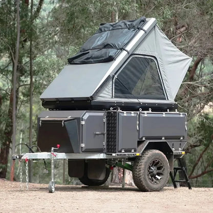 Remorque personnalisée pour petite remorque de camping-car avec tente, caravane tout-terrain 4x4, Suspension indépendante pour le Camping de vacances