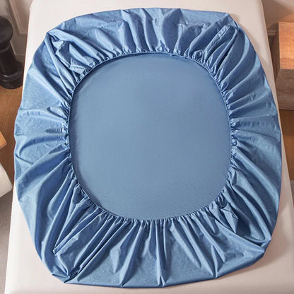 Housse de matelas unie douce pour la maison, drap-housse avec bande élastique pour lit simple, double, king, queen 90/120/150/180/200CM