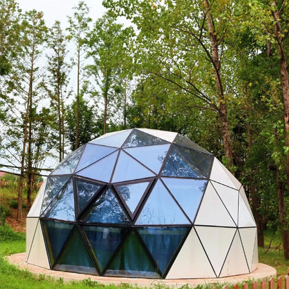 Tente dôme en verre de luxe de Style moderne pour 2-3 personnes, cadre en aluminium, tente extérieure en verre trempé pour fête, hôtel Igloo