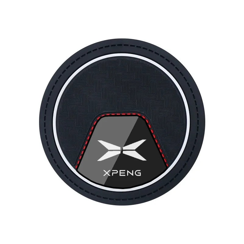 Tapis de tasse d'eau antidérapant de haute qualité pour voiture, 2 pièces, tapis en caoutchouc pour Xpeng Xiaopeng p7 p7i p5 g3 g3i g9 g6 22-23, accessoire intérieur