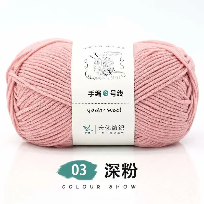 Fil de Coton Crocheté à la Main, 100g, Bricolage, Laine pour Bébé, Écharpe, Veste, Pull