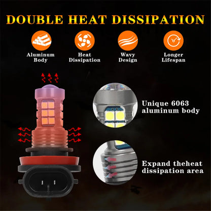 Ampoule LED antibrouillard avant de voiture, 2 pièces, pour AUDI A4 B7 B8 B9 2009 - 2019 2010 2011 2012 2013 2014 2015 2016 2017 2018, accessoire