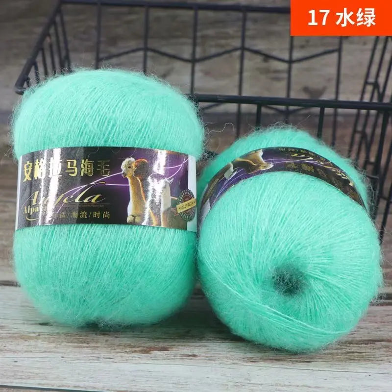 Fil de laine Mohair d'alpaga en peluche pour fil à tricoter, écharpe de pull 40 grammes/boule, fils épais de Lanas doux et chaud gonflés
