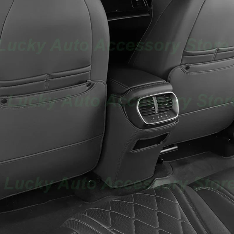 Housses arrière de voiture Nucleo Anti-rika, BYD Sea Discuting 07, EV 2024, Protecteur de coup de pied arrière de siège, D343, Proof, Accessoires intérieurs en cuir