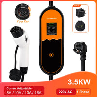 JDMEX 3.5W 16A chargeur EV Portable GBT EVSE boîte de charge contrôleur Wallbox pour voiture électrique courant de charge réglable