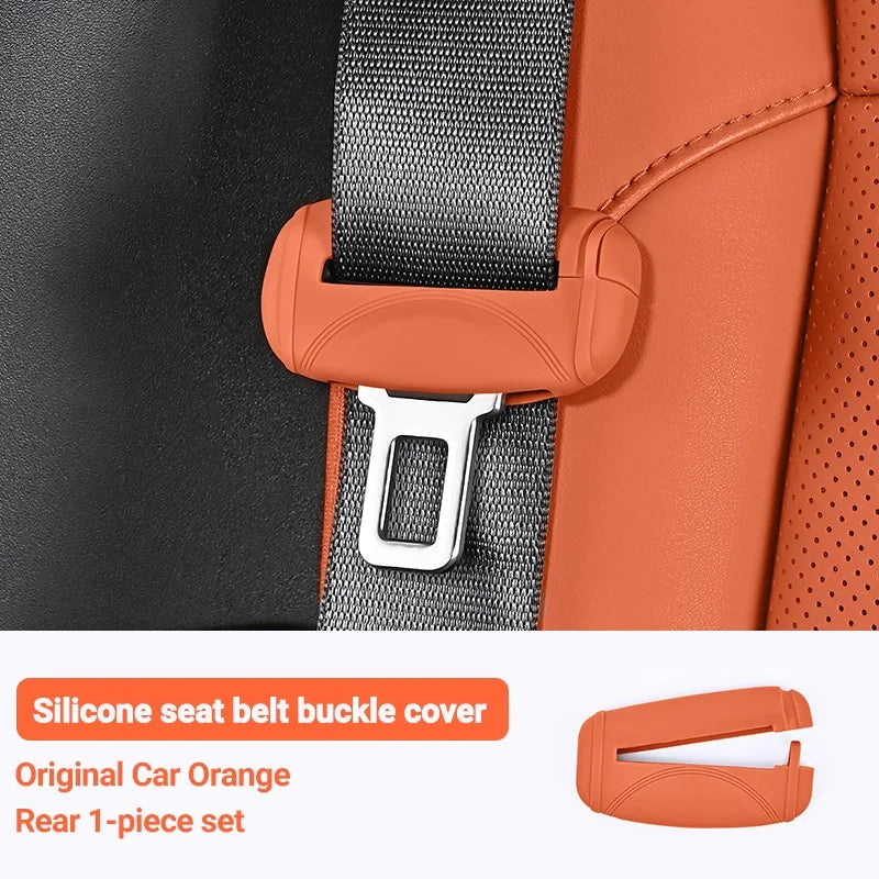Housse de protection universelle pour prise de ceinture de sécurité de voiture, en Silicone, anti-rayures, étui de protection pour bouton