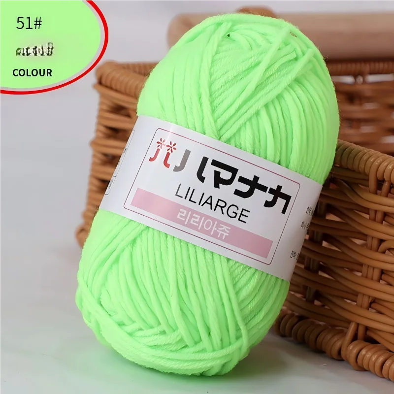 Fil à tricoter en coton doux et épais pour bébé, fil de velours en fibres épaisses pour tricot à la main, fil à crocheter pour pull DIY