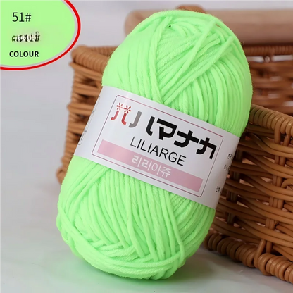 Fil à tricoter en coton doux et épais pour bébé, fil de velours en fibres épaisses pour tricot à la main, fil à crocheter pour pull DIY