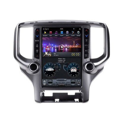 Autoradio pour Dodge Ram 2019 – 2023 1Din, écran tactile 13.6 pouces, Android Auto, Audio DSP, Bluetooth, USB, Support de commande au volant