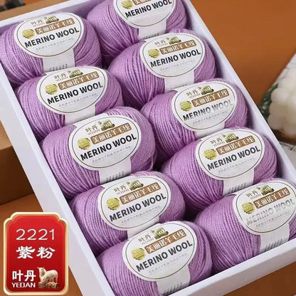 Fil de laine doux à 3 plis, 500 g/ensemble, pour crochets, chapeau d'hiver, pull, écharpe, châle, manteau, Cardigan, bricolage, confortable, chaud et moelleux, fil rouge pour bébé