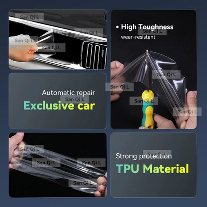 Film de protection transparent pour Console centrale intérieure Mercedes Benz GLC 2024 2025, teinte anti-rayures en TPU pour voiture, accessoires de rénovation