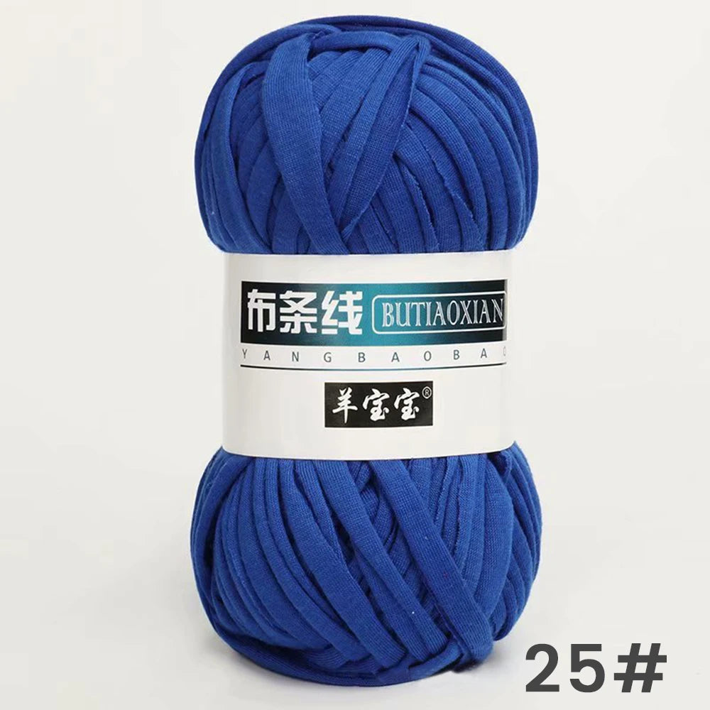 Fil épais de 100g, tissu coloré Super doux, bande de fil pour tricoter à la main, sac tissé, panier de tapis, matériel tricoté à la main, bricolage