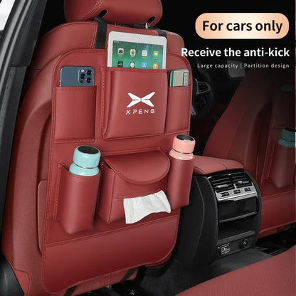 Sac de rangement arrière en cuir pour siège de voiture, anti-usure, coussin anti-rika, accessoires pour XPENG P5 P7 G3 G9 N5 F30 H93 BETA