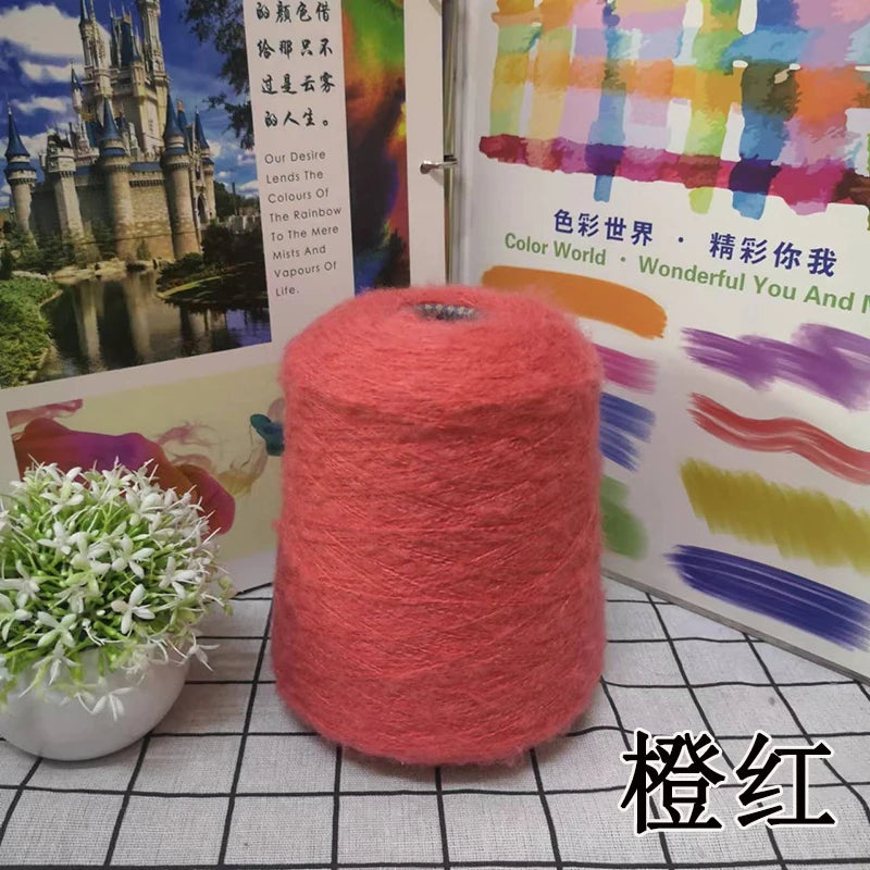 1 régiment de 500 grammes de laine Mohair ultra douce près du corps sans collant, foulards tricotés à la main, fil de pull