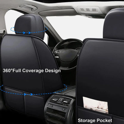 Housses de siège de voiture universelles en cuir pour Honda Civic/Accord/CR-V housse de siège de voiture en cuir PU 2/5 sièges avant et arrière berline SUV intérieur