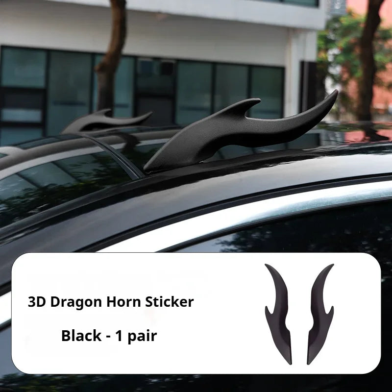 Autocollant de voiture stéréo 3D corne de Dragon, décoration de toit de voiture, autocollant corne de Dragon pour LYNK & CO 900 LYNKCO 09 01 18 03 05 06 07 PHEV MHEV