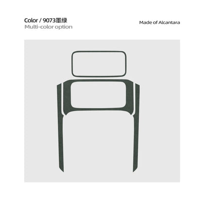 Pour ZEEKR 001 2026, 001 Max Ultra voiture rangée arrière panneau d'accoudoir arrière bande de garniture en métal Alcan tara daim accessoires de Modification de voiture