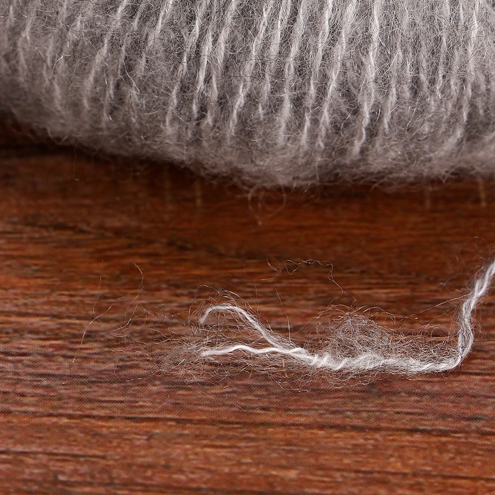 Fil Mohair doux et chaud, 6 paquets/150g, chaussettes de pull en tricot faites à la main, fil d'écharpe châle au Crochet, 60% Mohair, 40% acrylique