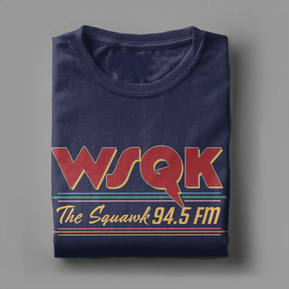 T-Shirt homme WSQK The Squawk drôle pur coton t-shirts à manches courtes Dustin Henderson T-Shirt col rond hauts cadeau d'anniversaire