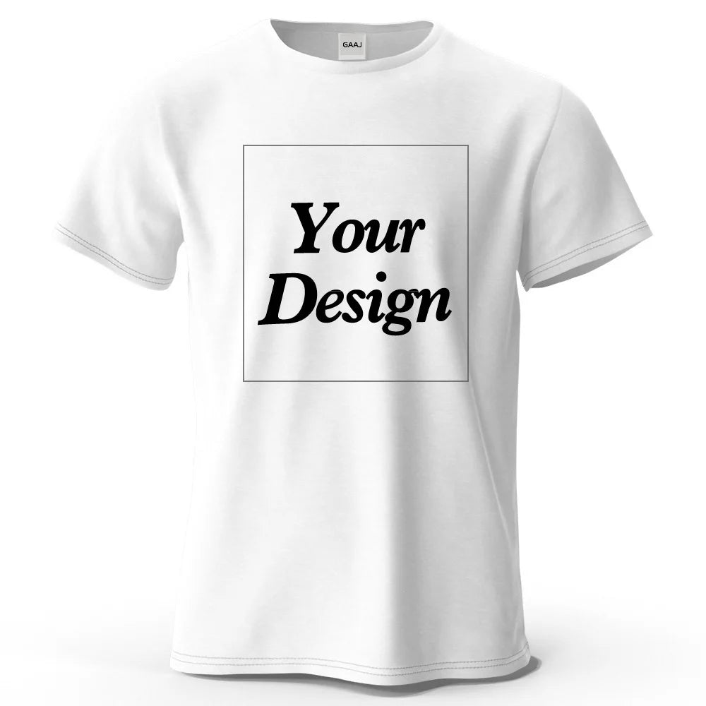 T-shirt personnalisé t-shirt personnalisé t-shirt personnalisé bricolage imprimer votre photo marque Logo texte hommes femmes 100% coton cadeau Premium