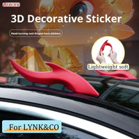 Autocollant de voiture stéréo 3D corne de Dragon, décoration de toit de voiture, autocollant corne de Dragon pour LYNK & CO 900 LYNKCO 09 01 18 03 05 06 07 PHEV MHEV