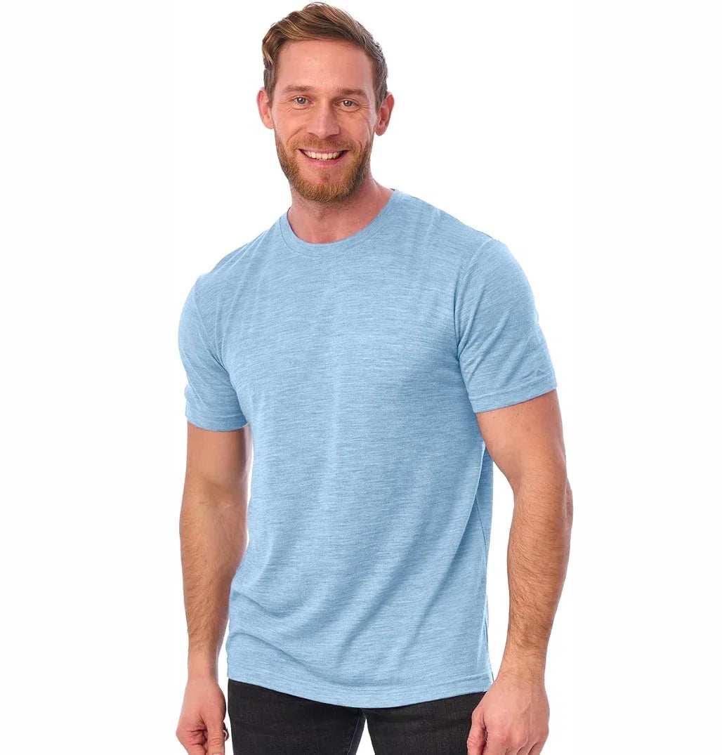 T-Shirt 100% laine mérinos pour hommes, chemises mérinos, Sport, léger, couche de Base, randonnée, maillot de corps doux et respirant