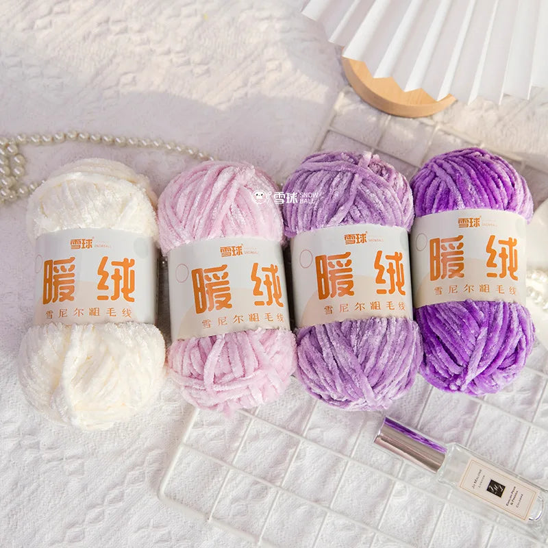 Fil à tricoter 100g, fil de glace douce, fil de coton tricoté à la main pour écharpe, Crochet de bricolage tricoté à la main