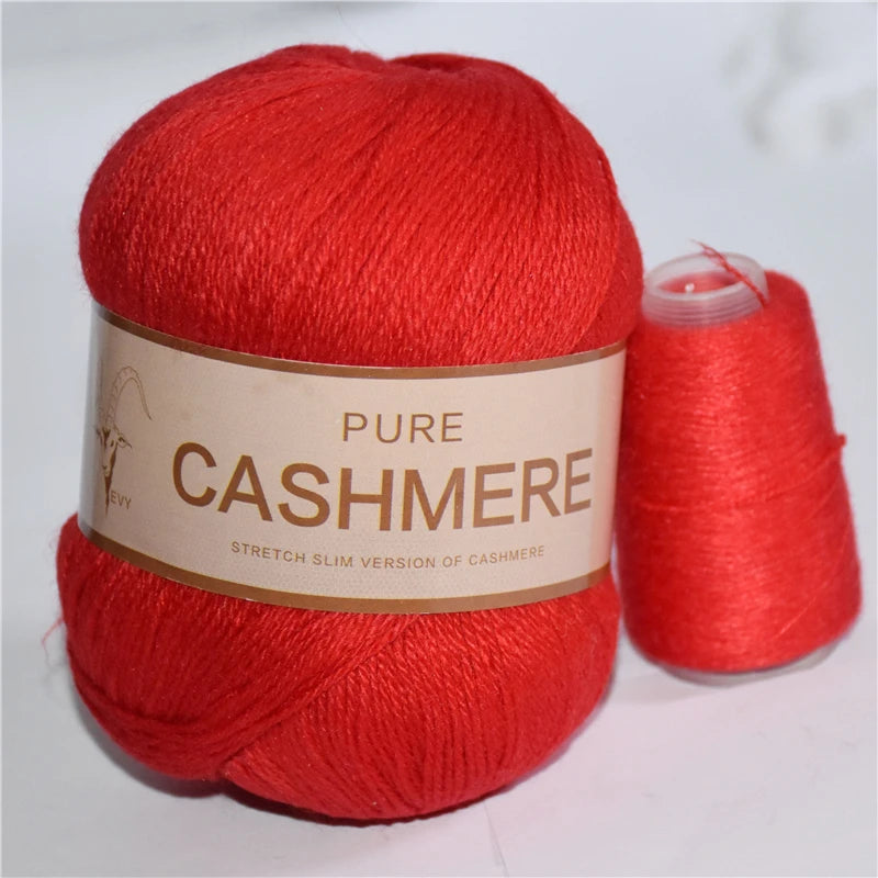 Fil de cachemire pour un crochet 3 plis peigné pur mongol chaud doux tissage flou tricot fil à main en cachemire 5 pièces