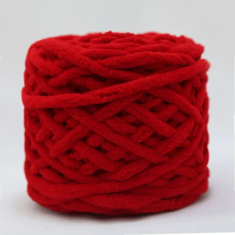 Fil à tricoter Chenille 100g/boule, ligne de bande de glace douce, fil de coton, fil de laine pour bricolage, écharpe à tricoter à la main, laine épaisse, vente en gros