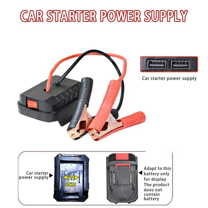 Démarreur de saut de batterie de voiture Portable, boîte de saut, convertisseur de batterie au Lithium, bloc d'alimentation Compact pour le démarrage de véhicule d'urgence